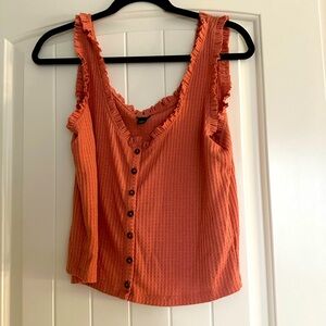 Coral Crop Top